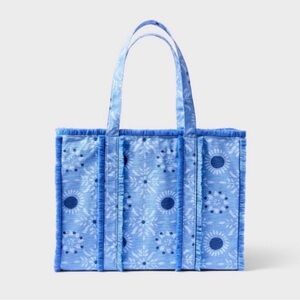Roller Rabbit x Target Blue Floral Tote Bag